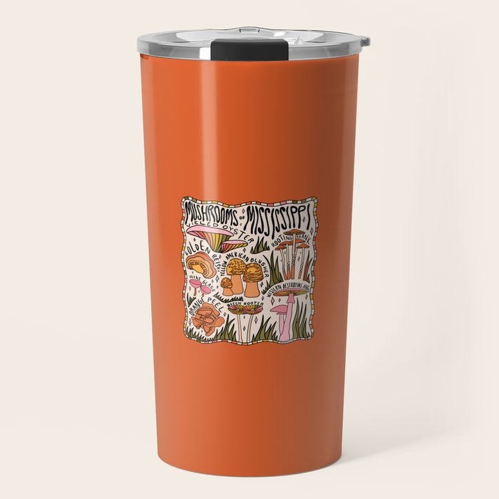 Mushrooms of Mississippi Travel Mug Gallery Image 1