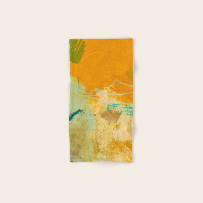 summer green abstract art 2 Bath Towel Gallery Image 1