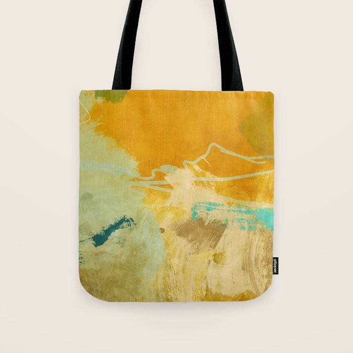 summer green abstract art 2 Tote Bag Gallery Image 1