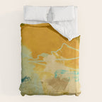 summer green abstract art 2 Duvet Cover Gallery Image 6