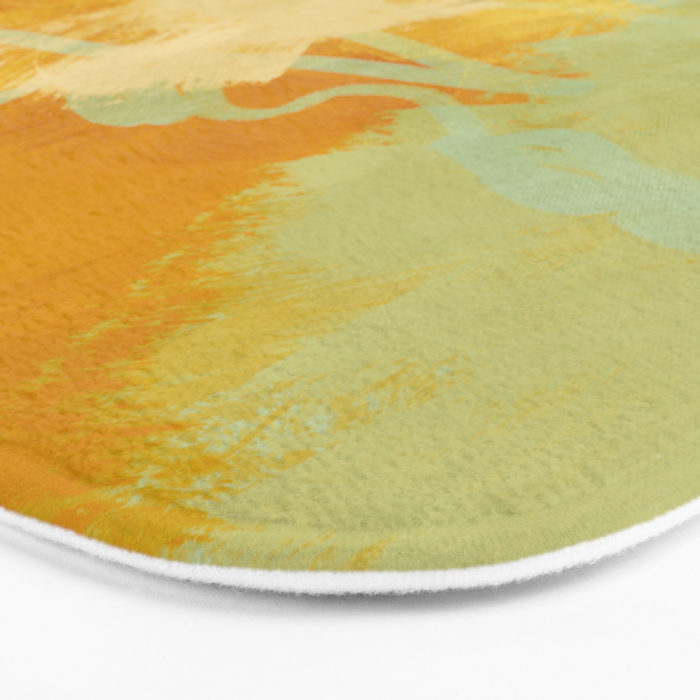 summer green abstract art 2 Bath Mat Gallery Image 3