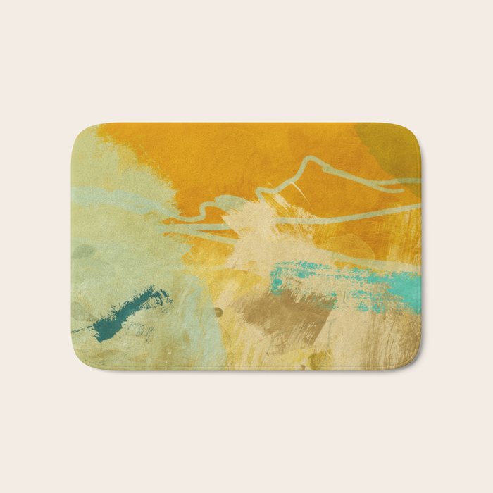 summer green abstract art 2 Bath Mat Gallery Image 1