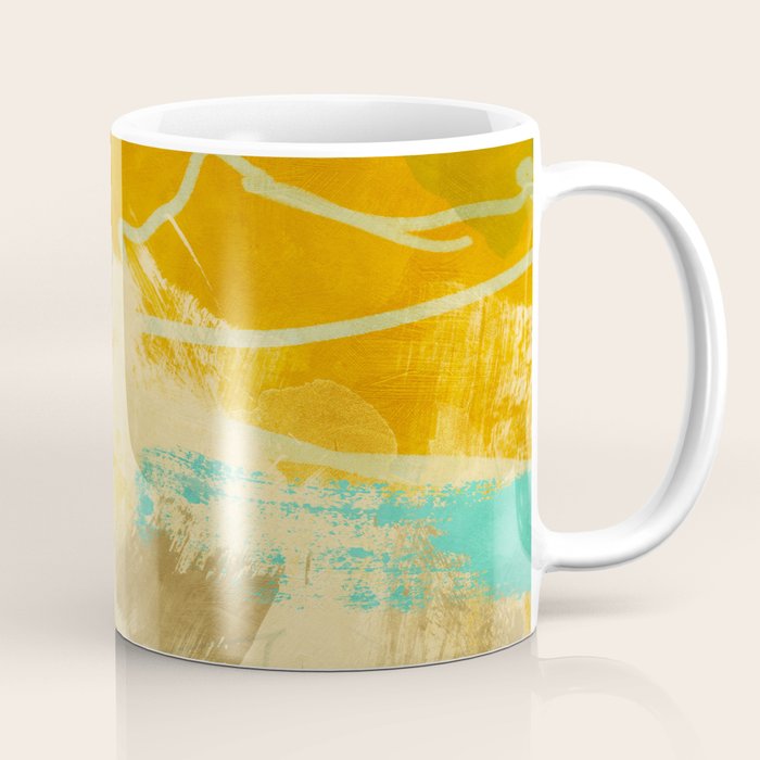 summer green abstract art 2 Coffee Mug Gallery Image 1