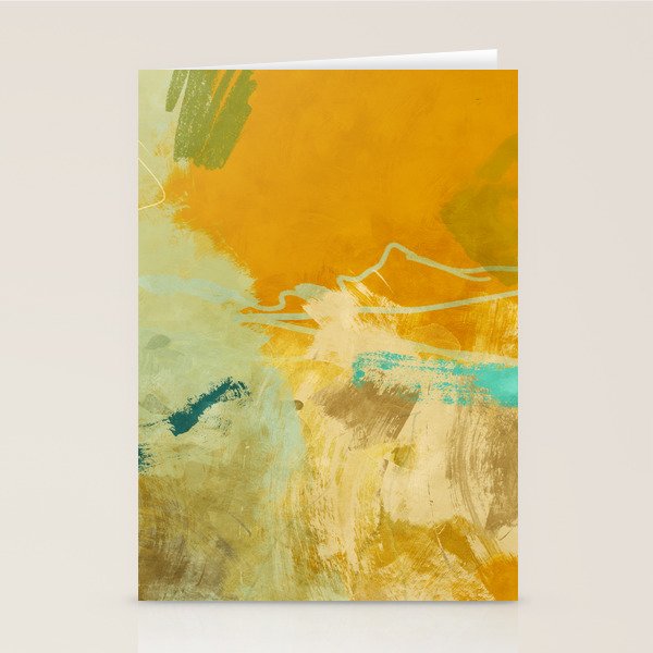 summer green abstract art 2 Stationery Card Gallery Image 2