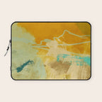 summer green abstract art 2 Laptop Sleeve Gallery Image 1