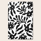 Black and white flower nature pattern Cutting Board Gallery Image 1