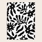 Black and white flower nature pattern Poster Gallery Image 4