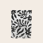 Black and white flower nature pattern Wall Hanging Gallery Image 1