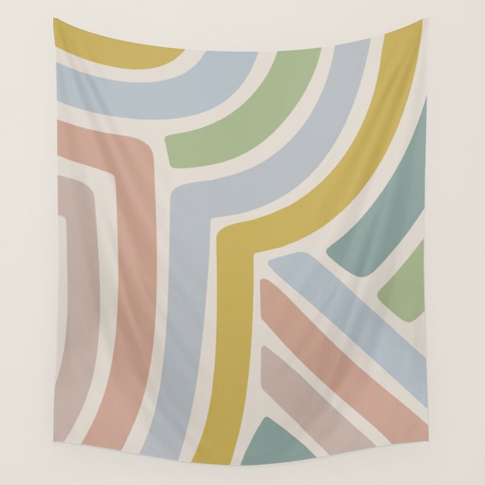 Abstract Stripes V Wall Tapestry Gallery Image 4