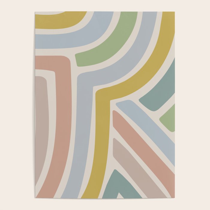 Abstract Stripes V Poster Gallery Image 4