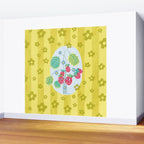 Sweet Strawberry Plant Friends in Yellow & Pink Wall Mural Gallery Image 2