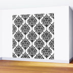Black and White Damask Wall Mural Gallery Image 2