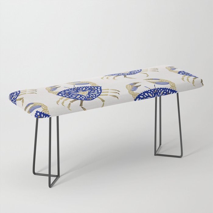 Crab - Navy & Gold Bench Gallery Image 1