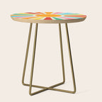 Retro Sunrise: Rainbow Edition Side Table Gallery Image 1