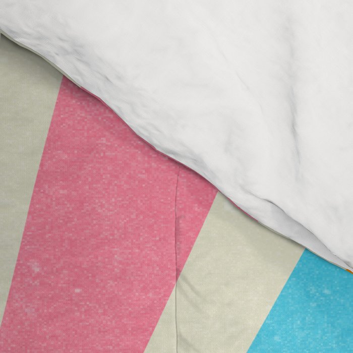 Retro Sunrise: Rainbow Edition Comforter Gallery Image 4