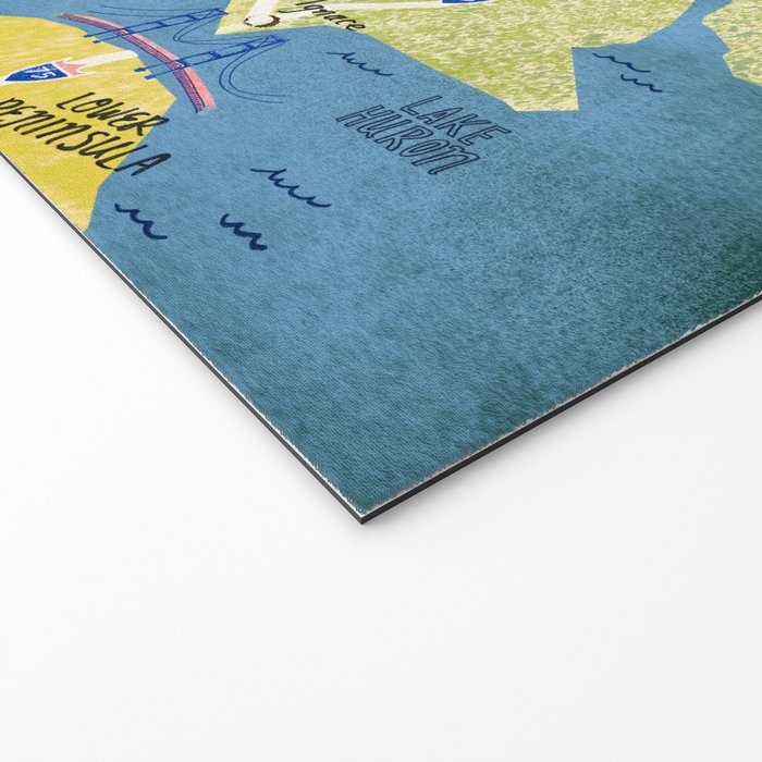 Map of Northern Michigan - Pasty Tour in Emerald Welcome Mat Gallery Image 2
