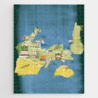 Map of Northern Michigan - Pasty Tour in Emerald Jigsaw Puzzle Gallery Image 1