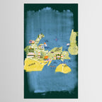 Map of Northern Michigan - Pasty Tour in Emerald Tablecloth Gallery Image 2