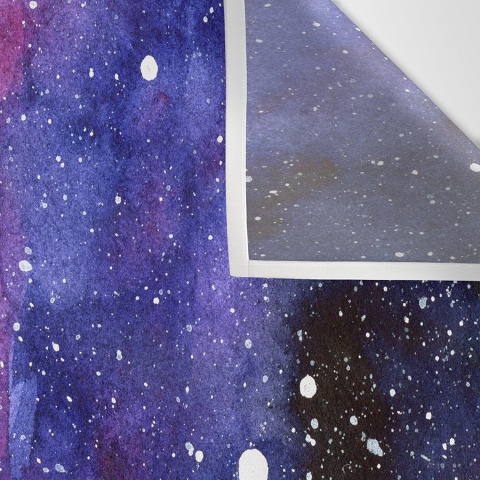 Nebula Galaxy Watercolor Space Sky Wall Tapestry Gallery Image 3