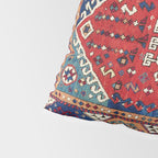 Karakecili Balikesir  Antique Turkish Tribal Carpet Print Pillow Sham Gallery Image 4