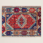 Karakecili Balikesir  Antique Turkish Tribal Carpet Print Jigsaw Puzzle Gallery Image 1