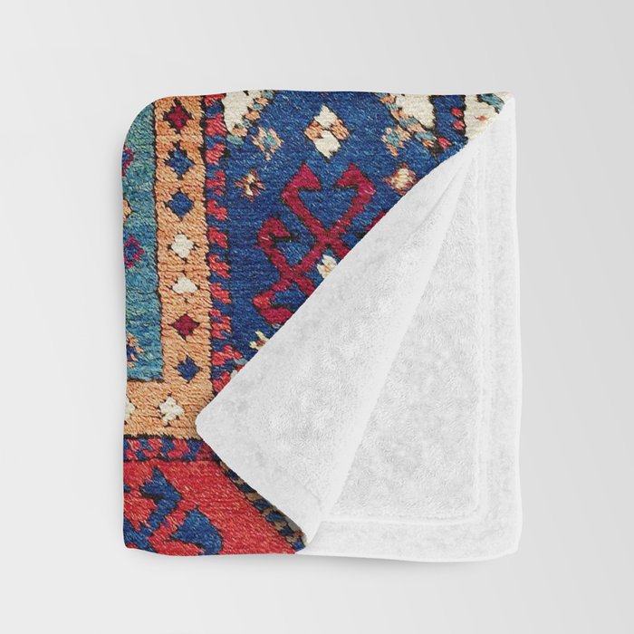 Karakecili Balikesir  Antique Turkish Tribal Carpet Print Throw Blanket Gallery Image 3