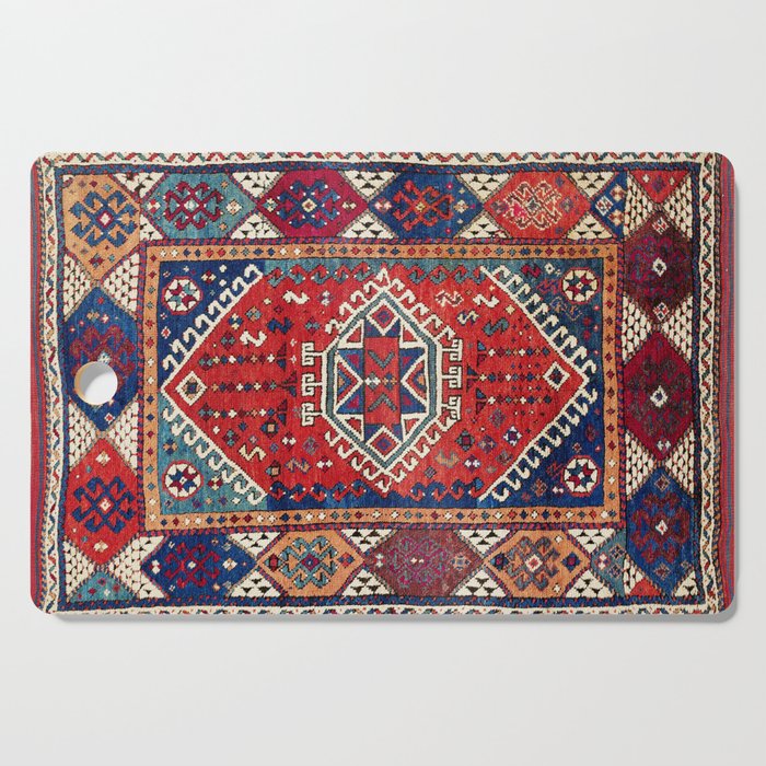 Karakecili Balikesir  Antique Turkish Tribal Carpet Print Cutting Board Gallery Image 1