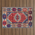 Karakecili Balikesir  Antique Turkish Tribal Carpet Print Outdoor Rug Gallery Image 1