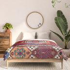 Karakecili Balikesir  Antique Turkish Tribal Carpet Print Comforter Gallery Image 3