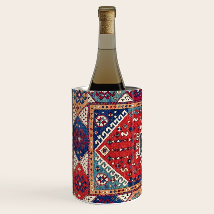 Karakecili Balikesir  Antique Turkish Tribal Carpet Print Wine Chiller Gallery Image 2