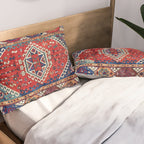 Karakecili Balikesir  Antique Turkish Tribal Carpet Print Pillow Sham Gallery Image 2