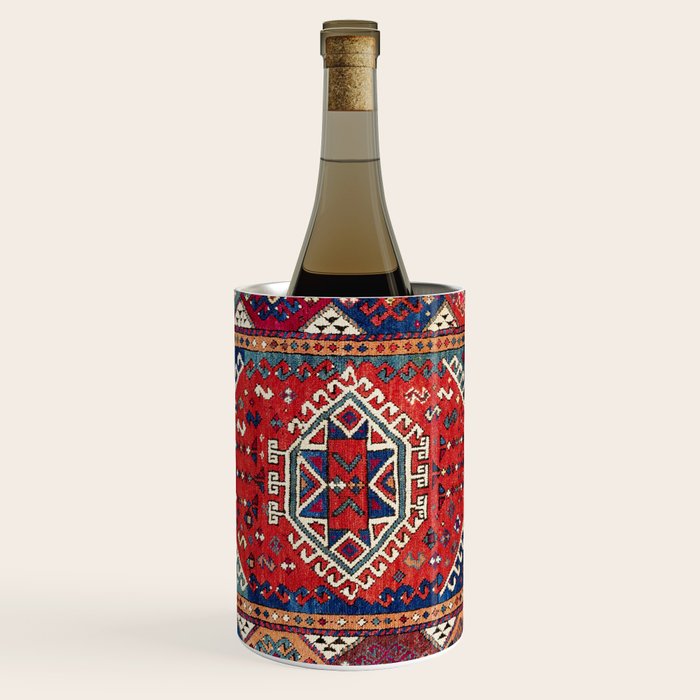 Karakecili Balikesir  Antique Turkish Tribal Carpet Print Wine Chiller Gallery Image 1