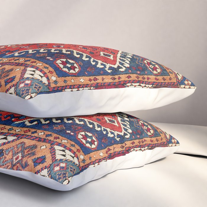 Karakecili Balikesir  Antique Turkish Tribal Carpet Print Pillow Sham Gallery Image 3
