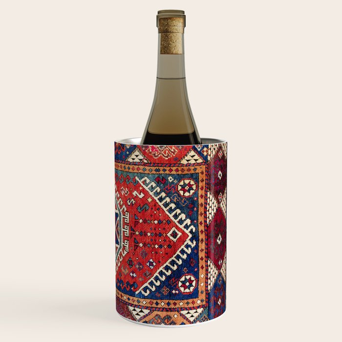 Karakecili Balikesir  Antique Turkish Tribal Carpet Print Wine Chiller Gallery Image 3