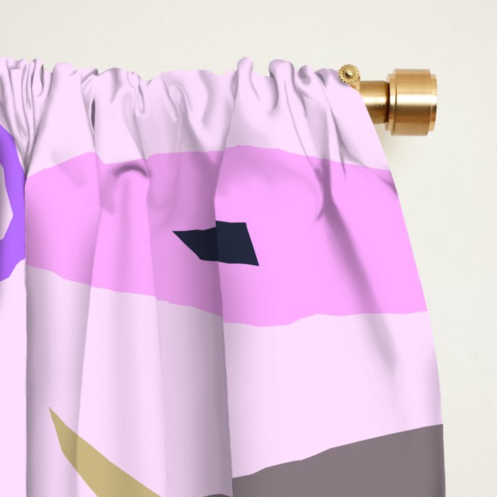 Sardines in pink and lavender Window Curtain Gallery Image 2