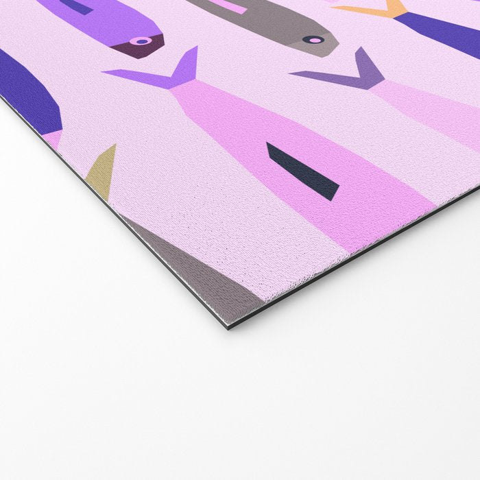 Sardines in pink and lavender Welcome Mat Gallery Image 2