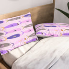 Sardines in pink and lavender Pillow Sham Gallery Image 2