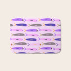 Sardines in pink and lavender Bath Mat Gallery Image 1