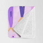 Sardines in pink and lavender Throw Blanket Gallery Image 3