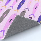 Sardines in pink and lavender Rug Gallery Image 4