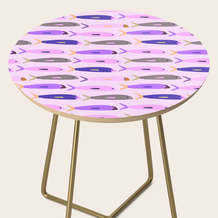 Sardines in pink and lavender Side Table Gallery Image 2