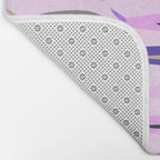 Sardines in pink and lavender Bath Mat Gallery Image 2