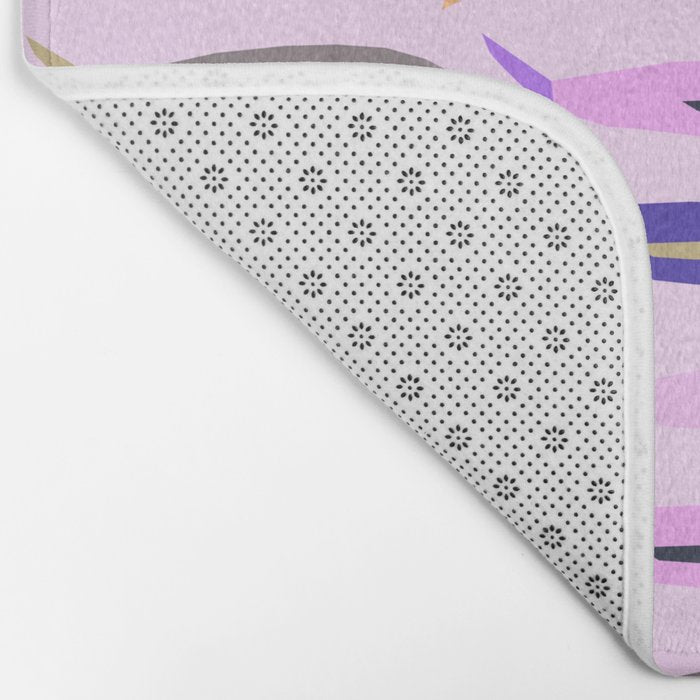 Sardines in pink and lavender Bath Mat Gallery Image 2