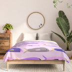 Sardines in pink and lavender Comforter Gallery Image 3