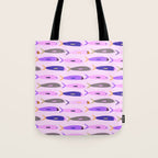Sardines in pink and lavender Tote Bag Gallery Image 1