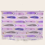 Sardines in pink and lavender Wall Hanging Gallery Image 1