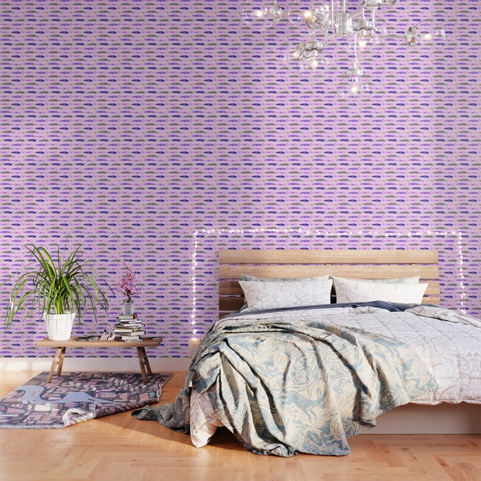 Sardines in pink and lavender Wallpaper Gallery Image 3