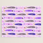 Sardines in pink and lavender Jigsaw Puzzle Gallery Image 1