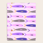 Sardines in pink and lavender Notebook Gallery Image 4