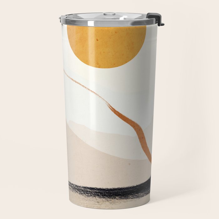 Minimal Abstract Art Landscape 31 Travel Mug Gallery Image 2